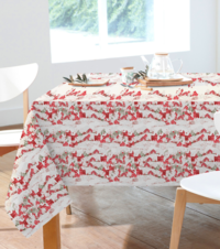 CHRISTMAS TABLECLOTH 6P KRISS 140X180 Tellini S.r.l. Wholesale Clothing